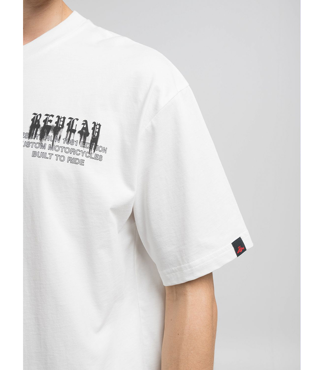 オーバーフィット ベーシックジャ－ジーコットンプリントTシャツ 詳細画像 ホワイト 6